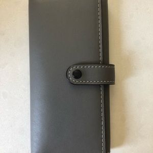 Coach 1941 Slim Trifold Wallet in Heather Grey